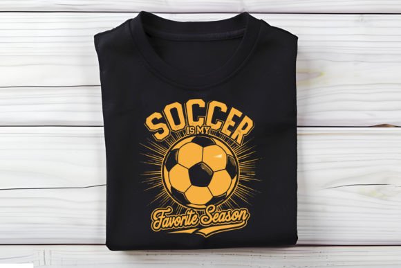 Dynamic Soccer Favorite Season T-Shirt Design for Energetic Branding
