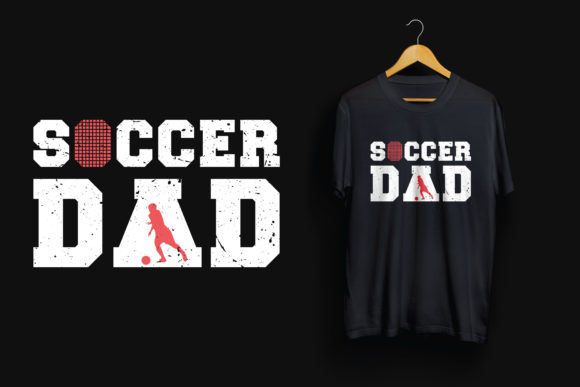 Father's Day T-Shirt Soccer Dad: A Fresh Graphic Design Asset for Modern Branding