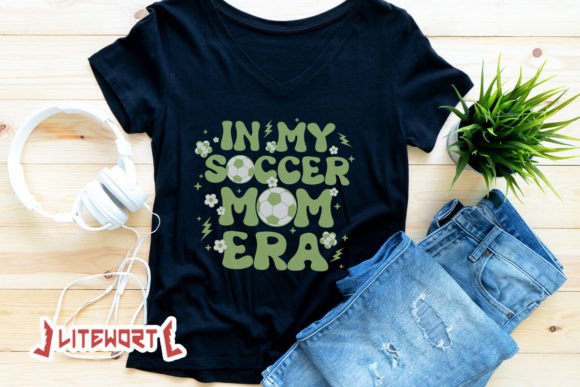 Flower in My Soccer Mom Era SVG T-Shirt Graphics for Digital Sellers