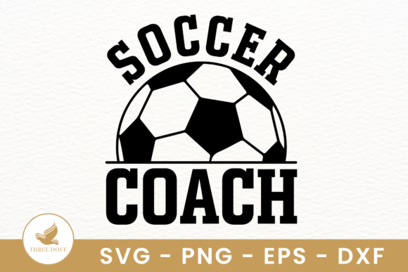 Soccer Coach SVG for T-Shirt Designs & Marketing Graphics
