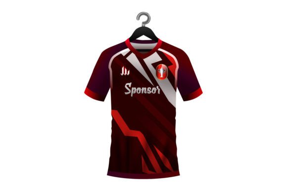 Soccer Jersey Sublimation Mockup T Shirt Design for Graphics & Product Mockups