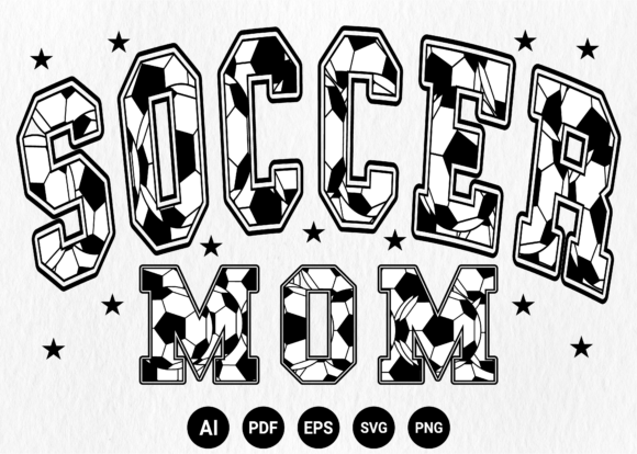 Soccer Mom Bow Retro Sport Mama Design – Graphics for T-Shirt Designs That Pop