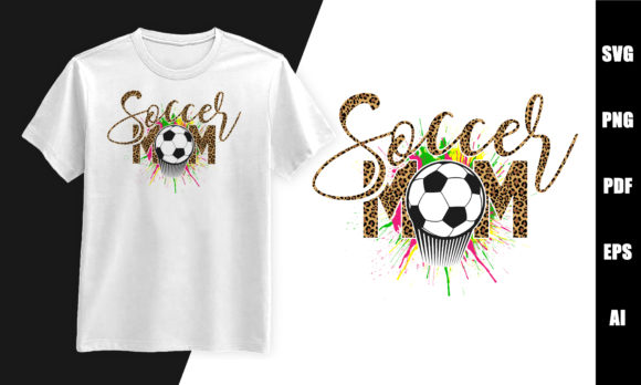 Soccer Mom Leopard Graphic for T-Shirt Designs