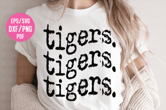 Varsity Tigers SVG & Mascot PNG Graphics for T-Shirt Designs